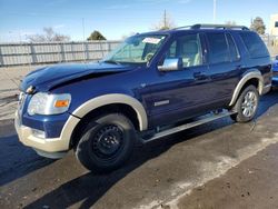 Ford Explorer salvage cars for sale: 2008 Ford Explorer Eddie Bauer