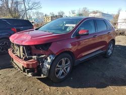 Salvage cars for sale at Baltimore, MD auction: 2015 Ford Edge Titanium