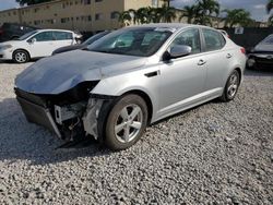 Salvage cars for sale from Copart Opa Locka, FL: 2015 KIA Optima LX