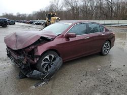 Salvage cars for sale at Ellwood City, PA auction: 2016 Honda Accord EXL