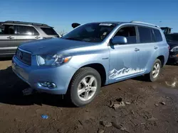 2008 Toyota Highlander Hybrid Limited en venta en Brighton, CO