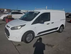 Salvage trucks for sale at Grand Prairie, TX auction: 2015 Ford Transit Connect XLT