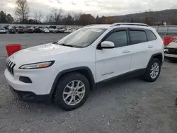 Salvage cars for sale at Grantville, PA auction: 2016 Jeep Cherokee Latitude