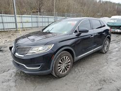 Lincoln salvage cars for sale: 2016 Lincoln MKX Select