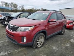 Salvage cars for sale at Spartanburg, SC auction: 2015 KIA Sorento LX