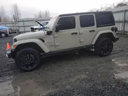 Jeep Vehiculos salvage en venta: 2022 Jeep Wrangler Unlimited Sahara 4XE