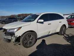 Salvage cars for sale at Assonet, MA auction: 2017 Acura MDX Technology