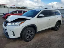 Salvage cars for sale at Kapolei, HI auction: 2019 Toyota Highlander LE