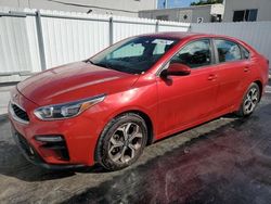 KIA Forte salvage cars for sale: 2020 KIA Forte FE