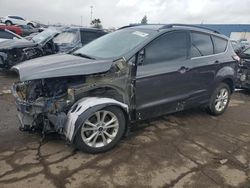 Salvage cars for sale at Woodhaven, MI auction: 2018 Ford Escape SEL