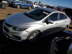 Salvage cars for sale at Brighton, CO auction: 2017 Chevrolet Cruze LS