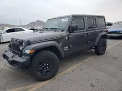 Jeep Wrangler Unlimited Sport salvage cars for sale: 2018 Jeep Wrangler Unlimited Sport