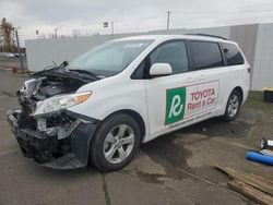 Toyota Sienna le salvage cars for sale: 2017 Toyota Sienna LE