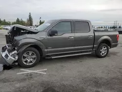 Salvage cars for sale at Rancho Cucamonga, CA auction: 2016 Ford F150 Supercrew