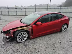 Tesla Model 3 salvage cars for sale: 2022 Tesla Model 3