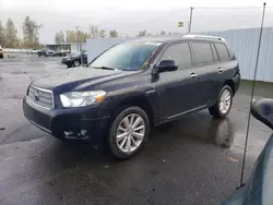 Salvage cars for sale from Copart Portland, OR: 2009 Toyota Highlander Hybrid Limited