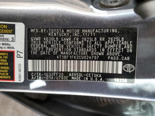 2012 Toyota Camry Base