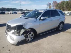 Vehiculos salvage en venta de Copart Dunn, NC: 2013 Mercedes-Benz ML 350 4matic