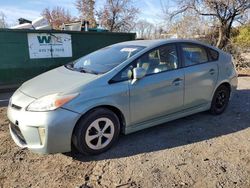 Salvage cars for sale at Baltimore, MD auction: 2013 Toyota Prius