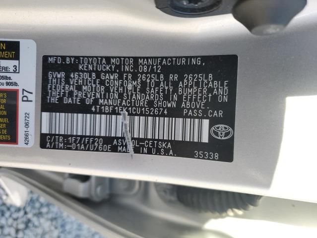 2012 Toyota Camry Base