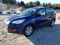 Salvage cars for sale at Mendon, MA auction: 2015 Ford Escape S