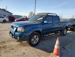 Salvage cars for sale at Pekin, IL auction: 2002 Nissan Frontier Crew Cab XE