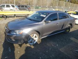 Salvage cars for sale at Waldorf, MD auction: 2013 Volkswagen Passat SE