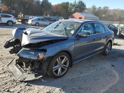 Salvage cars for sale at Mendon, MA auction: 2015 Volkswagen Passat SE