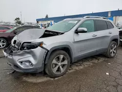 Salvage cars for sale at Woodhaven, MI auction: 2019 Jeep Cherokee Limited