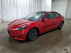 Salvage cars for sale at Albany, NY auction: 2022 Tesla Model 3