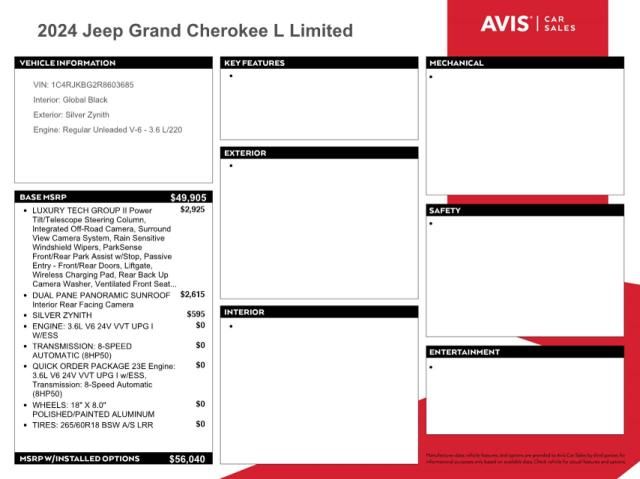 2024 Jeep Grand Cherokee L Limited