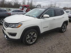 Salvage cars for sale at Leroy, NY auction: 2021 Jeep Compass Limited