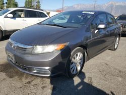 Honda salvage cars for sale: 2012 Honda Civic EX