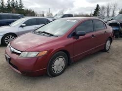 Salvage cars for sale from Copart Bowmanville, ON: 2008 Honda Civic DX