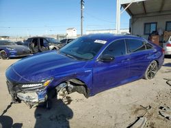 Salvage cars for sale at Los Angeles, CA auction: 2022 Honda Accord Hybrid Sport