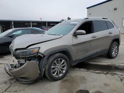 Salvage cars for sale at Fresno, CA auction: 2021 Jeep Cherokee Latitude Plus