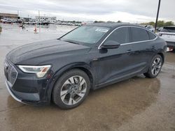 Salvage cars for sale at Grand Prairie, TX auction: 2020 Audi E-TRON Sportback Premium Plus