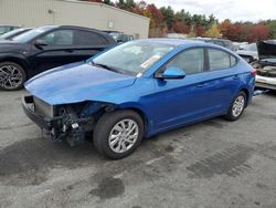 Salvage cars for sale at Exeter, RI auction: 2018 Hyundai Elantra SE