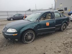 Salvage cars for sale at Appleton, WI auction: 2002 Volkswagen Passat GLS