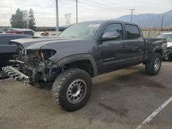 Salvage trucks for sale at Rancho Cucamonga, CA auction: 2016 Toyota Tacoma Double Cab