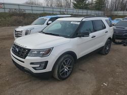 Ford Explorer salvage cars for sale: 2017 Ford Explorer Sport