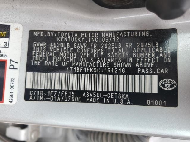 2012 Toyota Camry Base