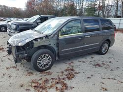 Salvage cars for sale at North Billerica, MA auction: 2015 Chrysler Town & Country Touring L