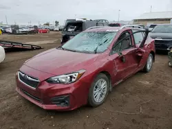 Subaru Impreza Vehiculos salvage en venta: 2018 Subaru Impreza Premium