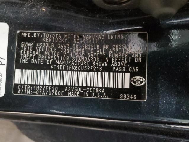 2012 Toyota Camry Base