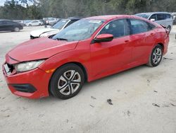 Salvage cars for sale at Ocala, FL auction: 2016 Honda Civic LX