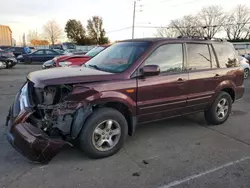 Salvage cars for sale at Moraine, OH auction: 2008 Honda Pilot SE