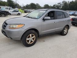 Salvage cars for sale at Ocala, FL auction: 2008 Hyundai Santa FE GLS