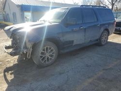 Salvage cars for sale at Wichita, KS auction: 2015 Ford Expedition EL XLT