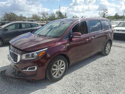 Salvage cars for sale at Riverview, FL auction: 2020 KIA Sedona LX